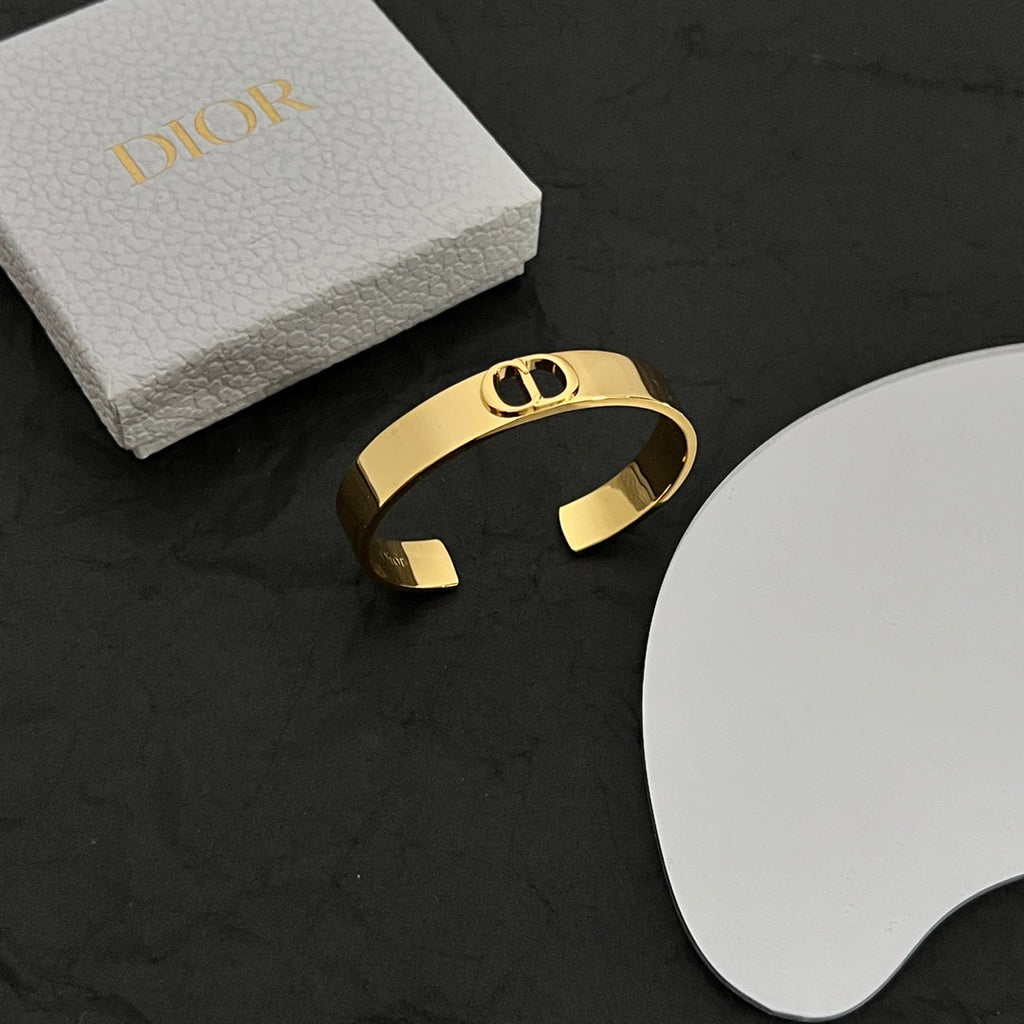 18K Dior Cuff Thin Bracelet