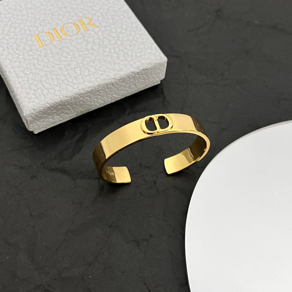 18K Dior Cuff Thin Bracelet