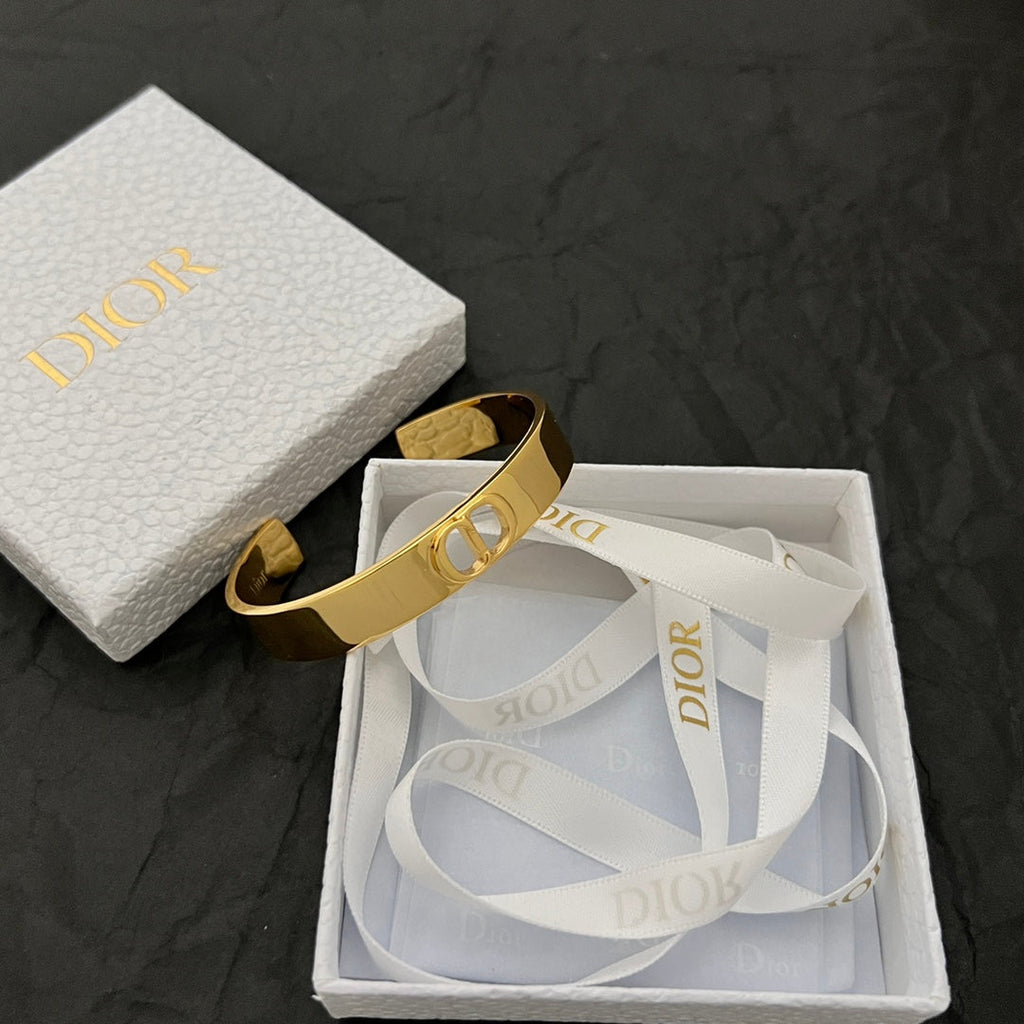 18K Dior Cuff Thin Bracelet