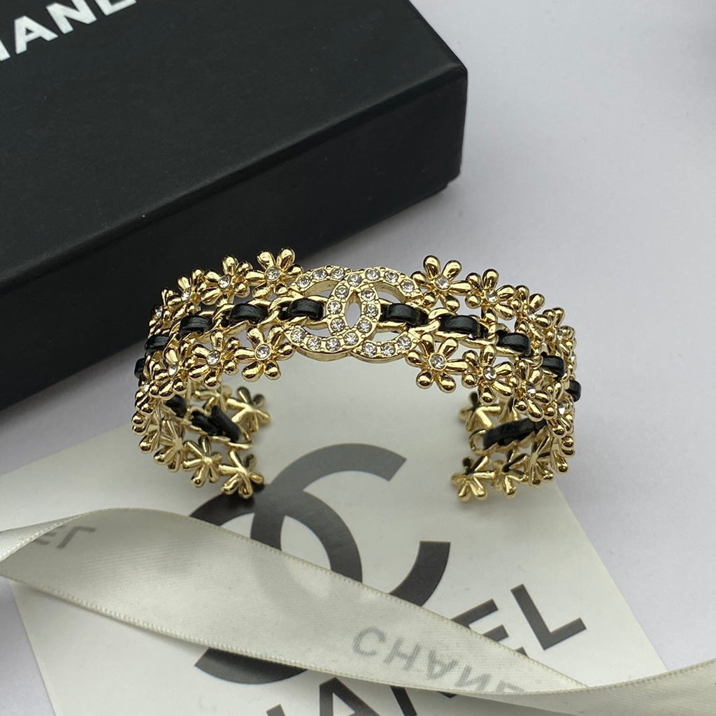 18K Chanel 2023 Black Cuff Bracelet