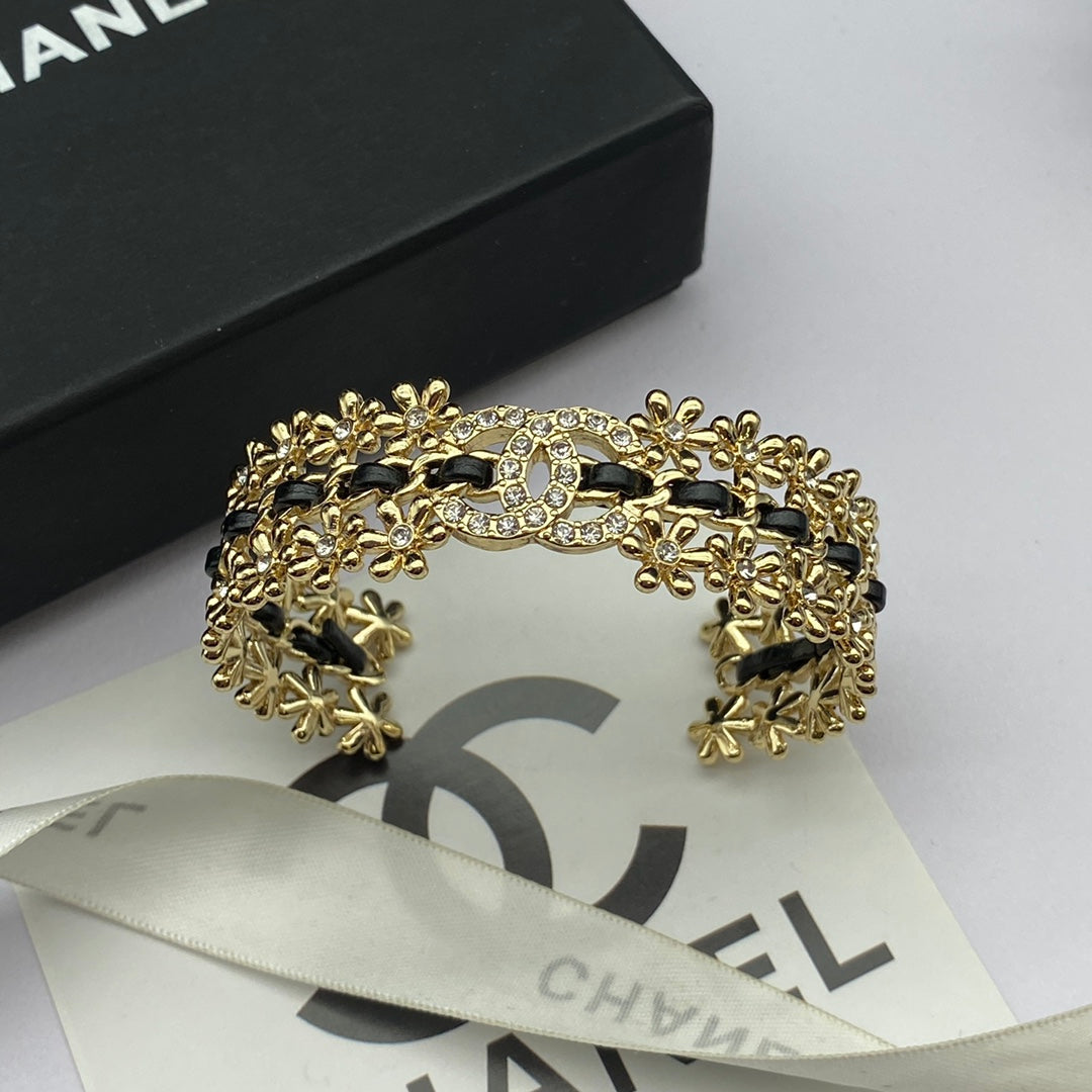 18K Chanel 2023 Black Cuff Bracelet