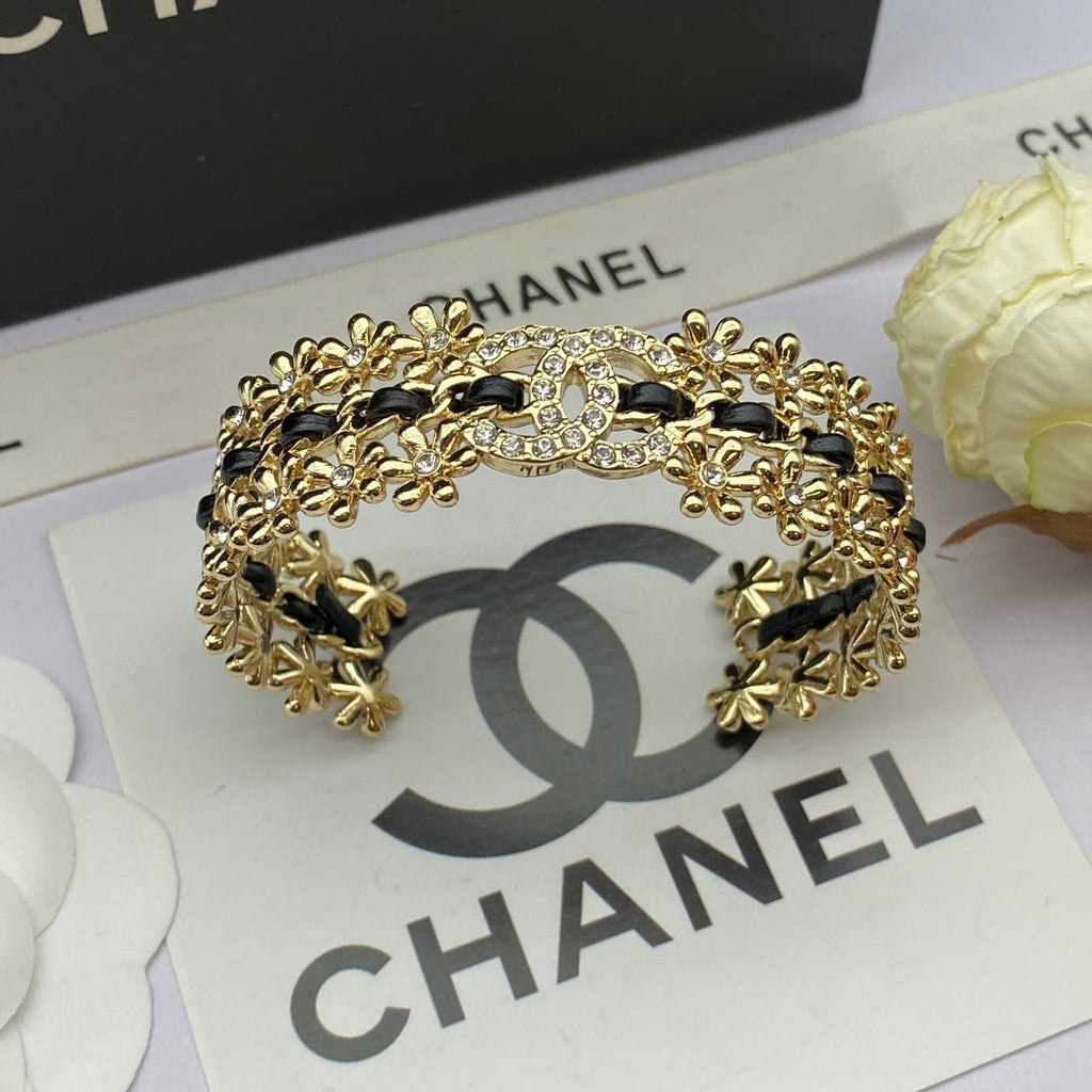 18K Chanel 2023 Black Cuff Bracelet