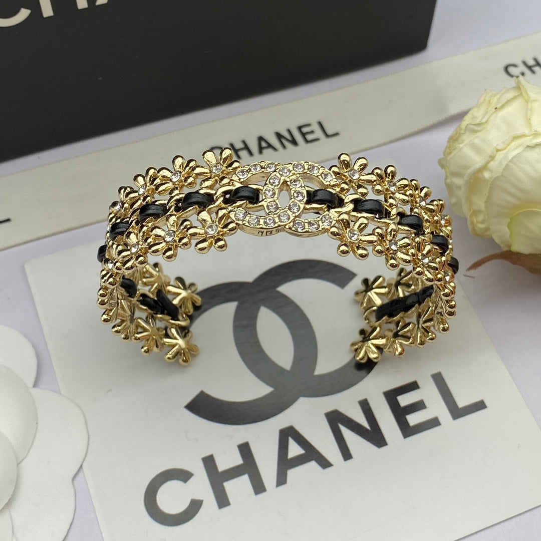 18K Chanel 2023 Black Cuff Bracelet