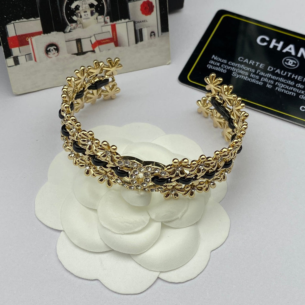 18K Chanel 2023 Black Cuff Bracelet