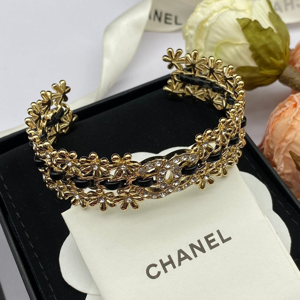 18K Chanel 2023 Black Cuff Bracelet