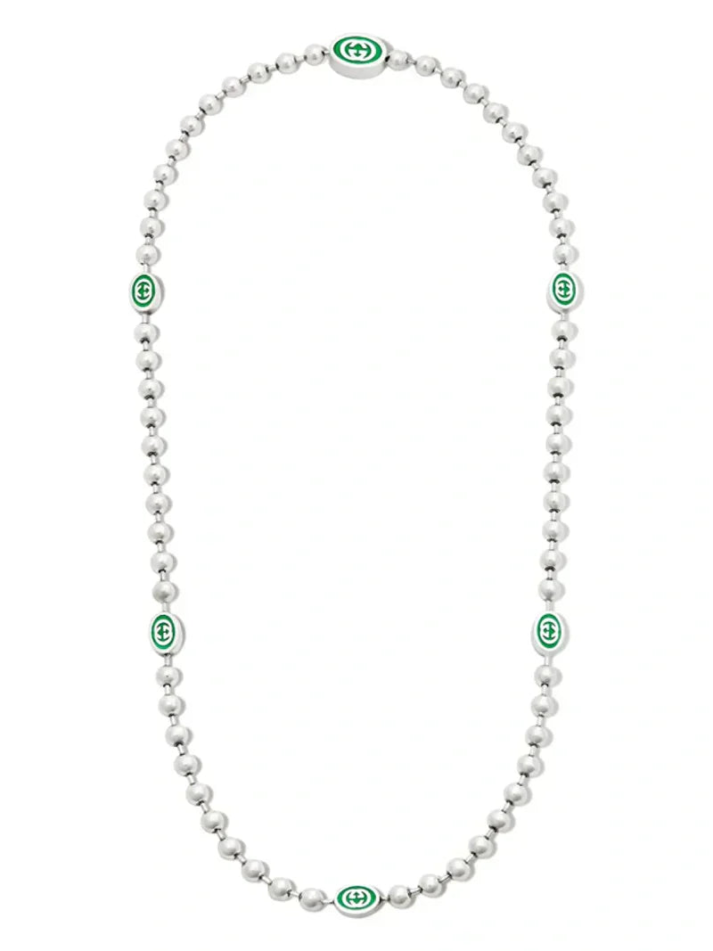 Gucci Interlocking G Green Necklace