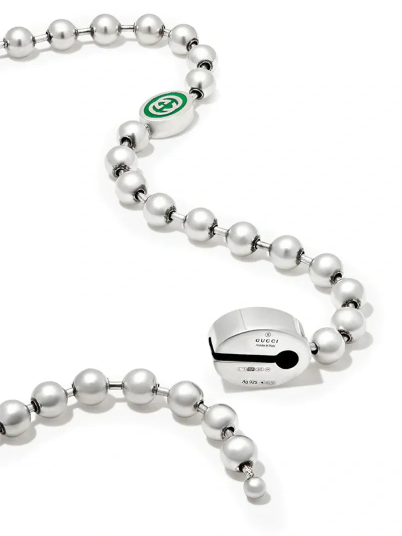 Gucci Interlocking G Green Necklace