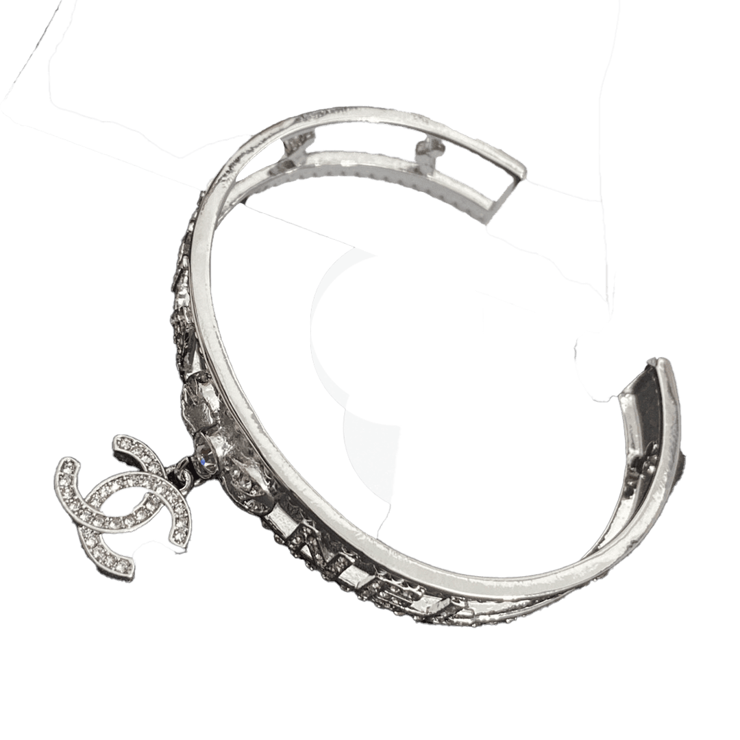 18K Chanel Diamond Open Bracelet