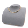 18K Gucci Interlocking G Red Flowers Necklace