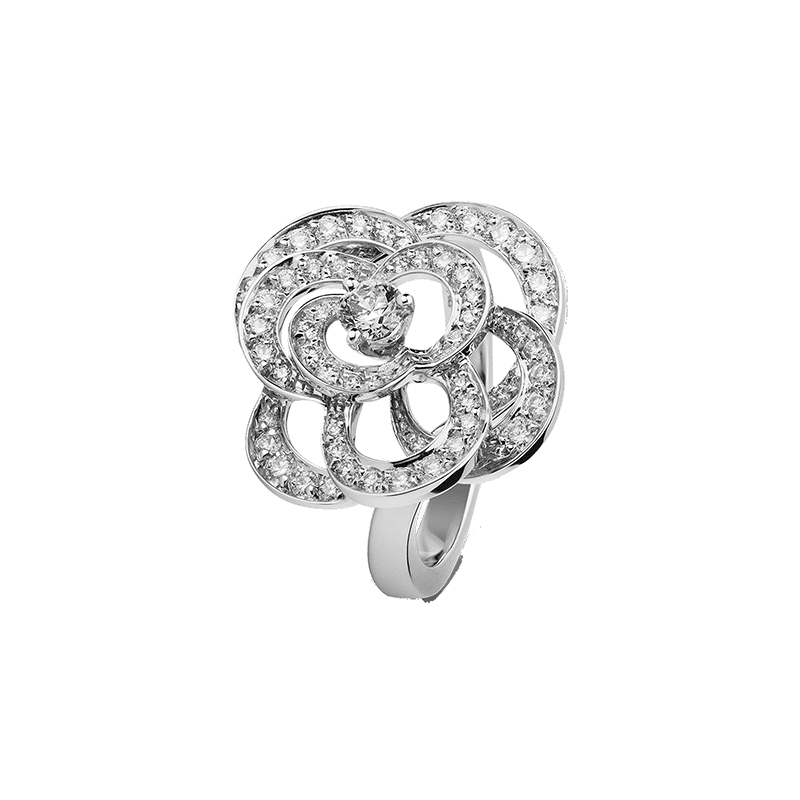 18K Chanel Fil De Camellia Ring