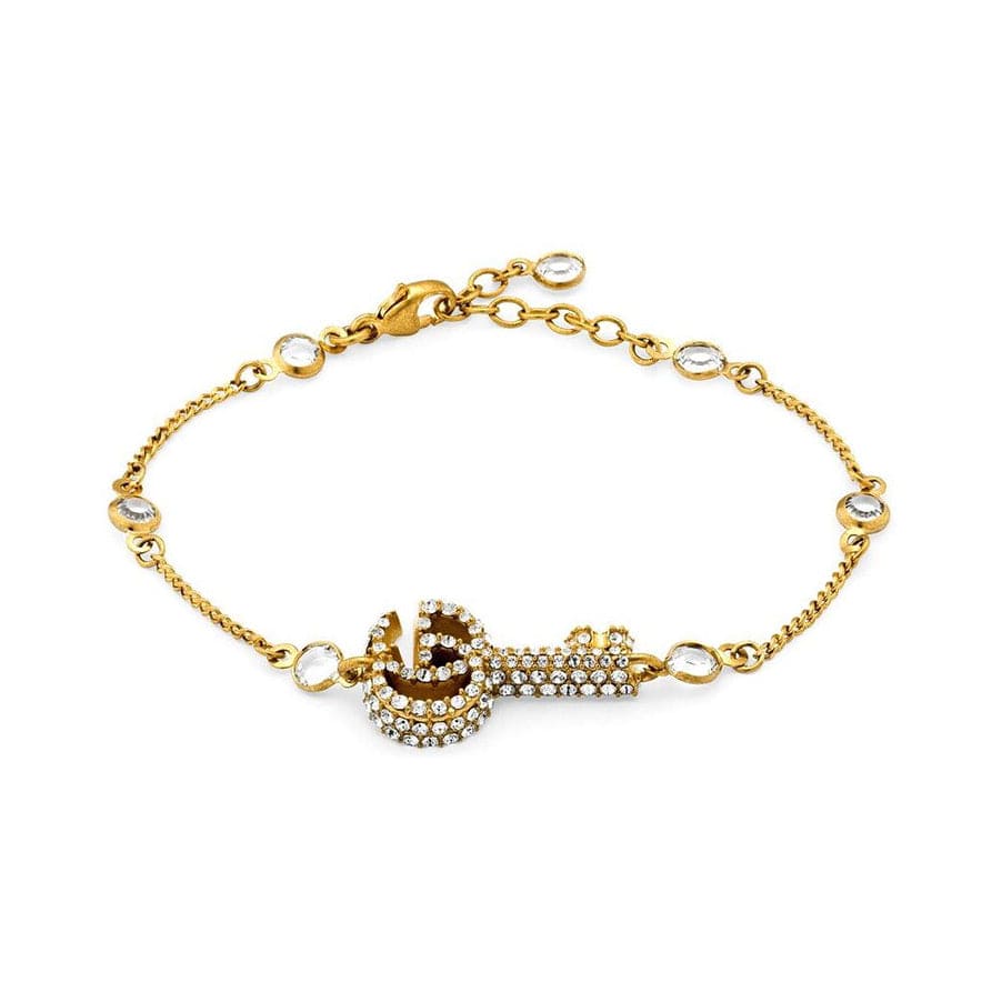 18K Gucci Crystal Key Bracelet