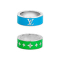 18K Louis Vuitton Ceramic Set of 2 Rings