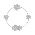 18K Van Cleef & Arpels Frivole Diamonds Clover Bracelet