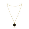 18K Van Cleef & Arpels Magic Alhambra One Motifs Black Clover Necklace