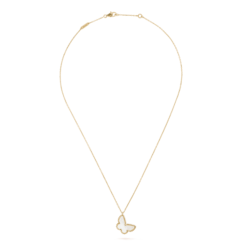 18K Van Cleef & Arpels Sweet Alhambra Butterfly Necklace