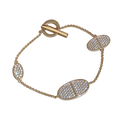 18K Chaine D'Ancre Verso Diamond Hermes Bracelet