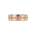 18K Tiffany Rose Gold T Narrow Diamond Ring