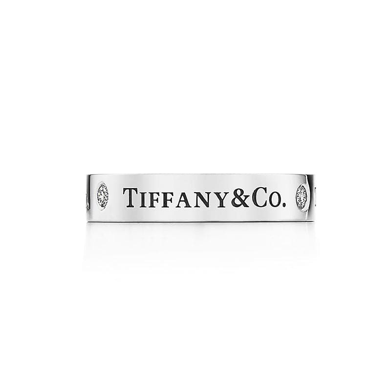 18K Tiffany White Gold Wedding Ring