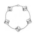 18K Van Cleef & Arpels Vintage Alhambra Five Motifs Clover Bracelet