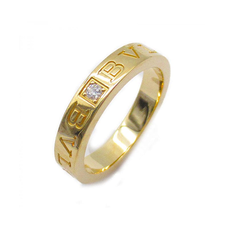 18K BVLGARI Yellow Gold BV Diamond Ring