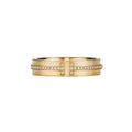 18K Tiffany Yellow Gold T Narrow Diamond Ring