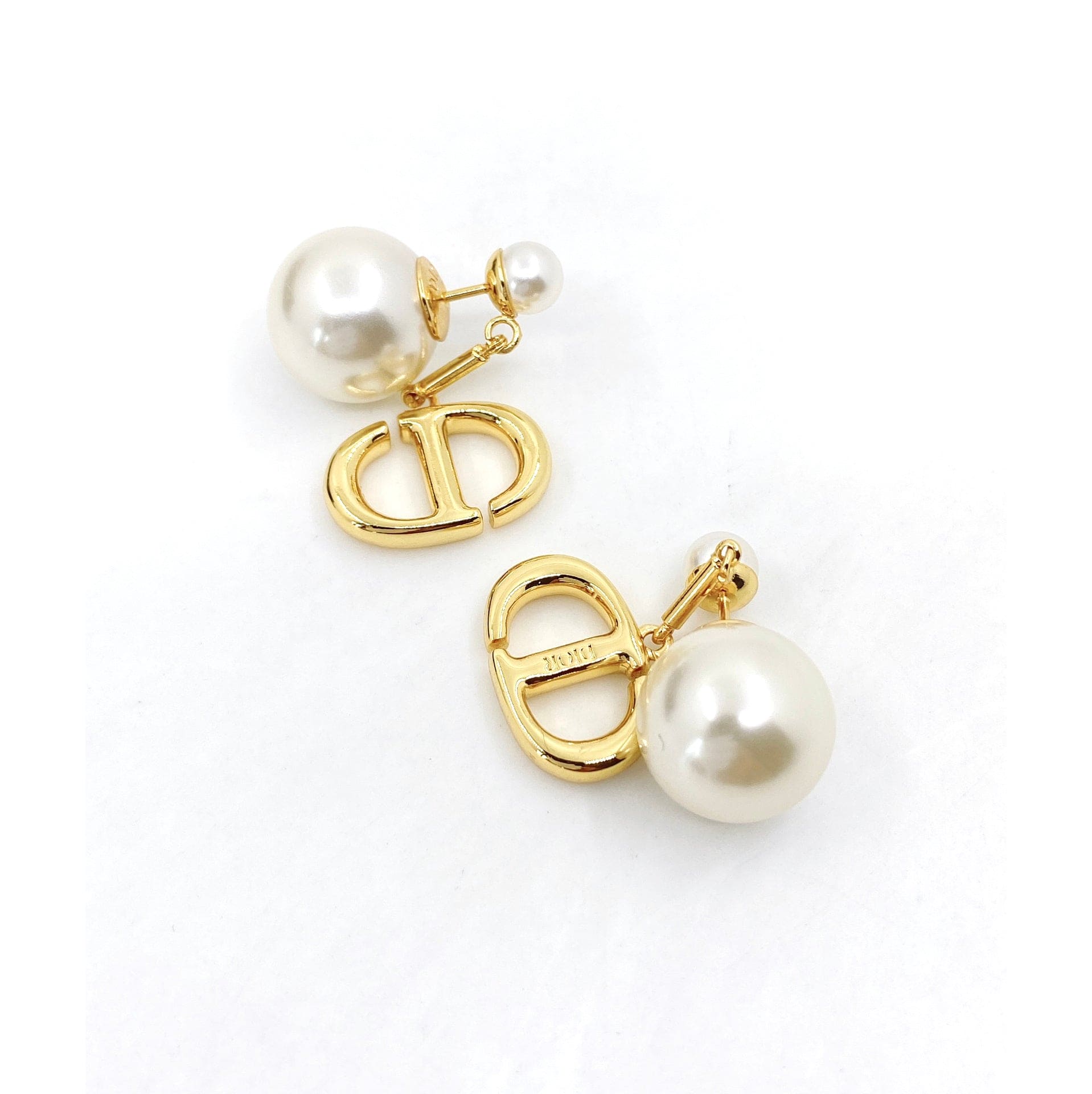 18K Dior Tribales Pearl Earrings