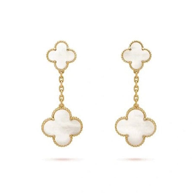 18K Van Cleef & Arpels Magic Alhambra Earclips Earrings