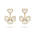 18K Van Cleef & Arpels Sweet Alhambra Effeuillage Earrings