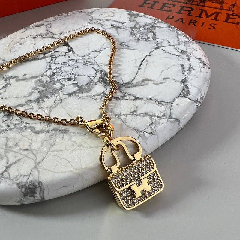 18K Amulettes Constance Diamond Hermes Bracelet