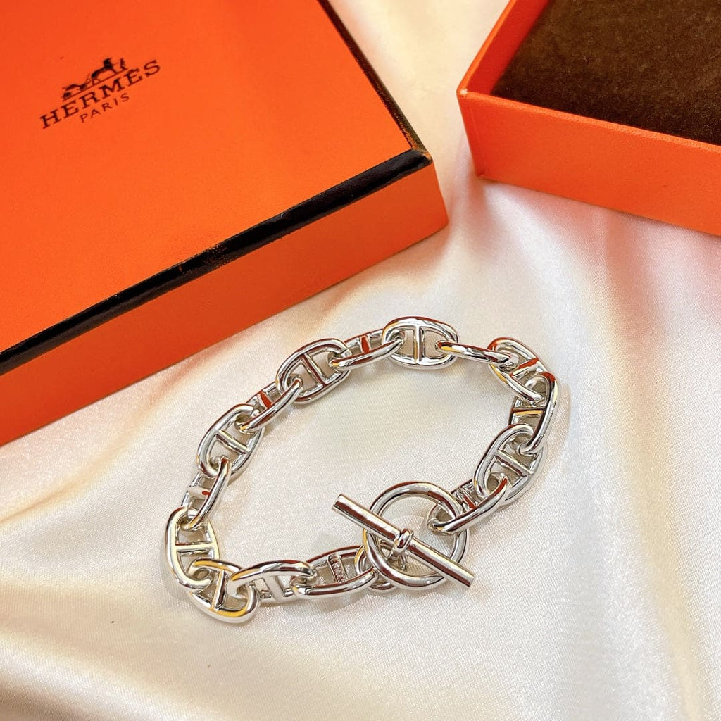 18K Cha?ne D'ancre Enchaee Hermes Bracelet