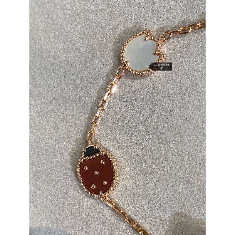 18K Van Cleef & Arpels Lucky Spring Five Motifs Clover Bracelet