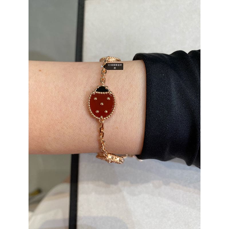 18K Van Cleef & Arpels Lucky Spring Five Motifs Clover Bracelet