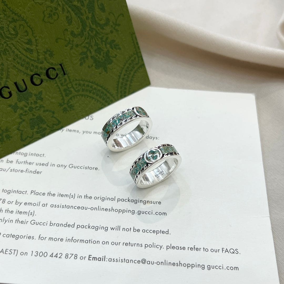 Gucci Interlocking G Turquoise Ring