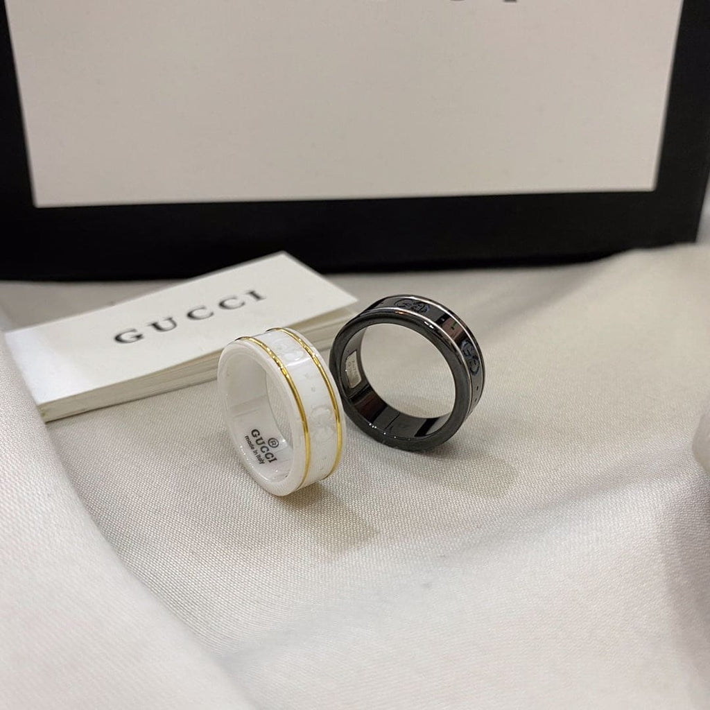 18K Gucci Icon Black Corundum Ring
