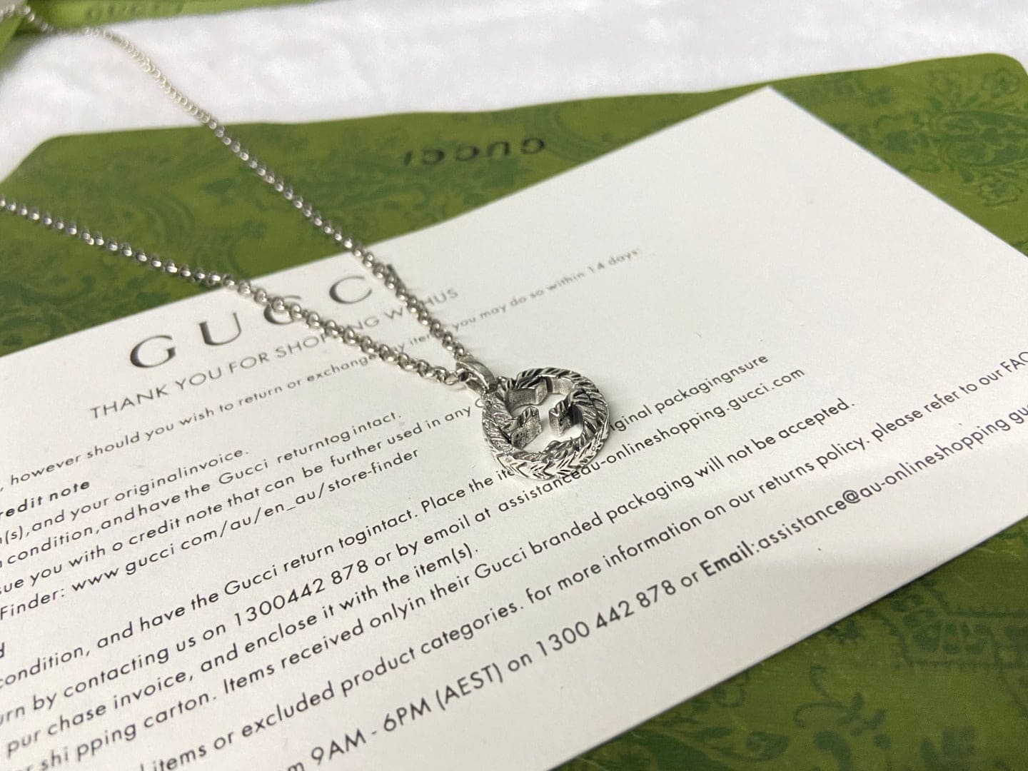 Gucci Interlocking G Pendant Necklace