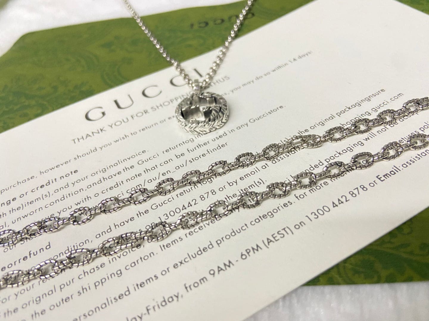Gucci Interlocking G Pendant Necklace