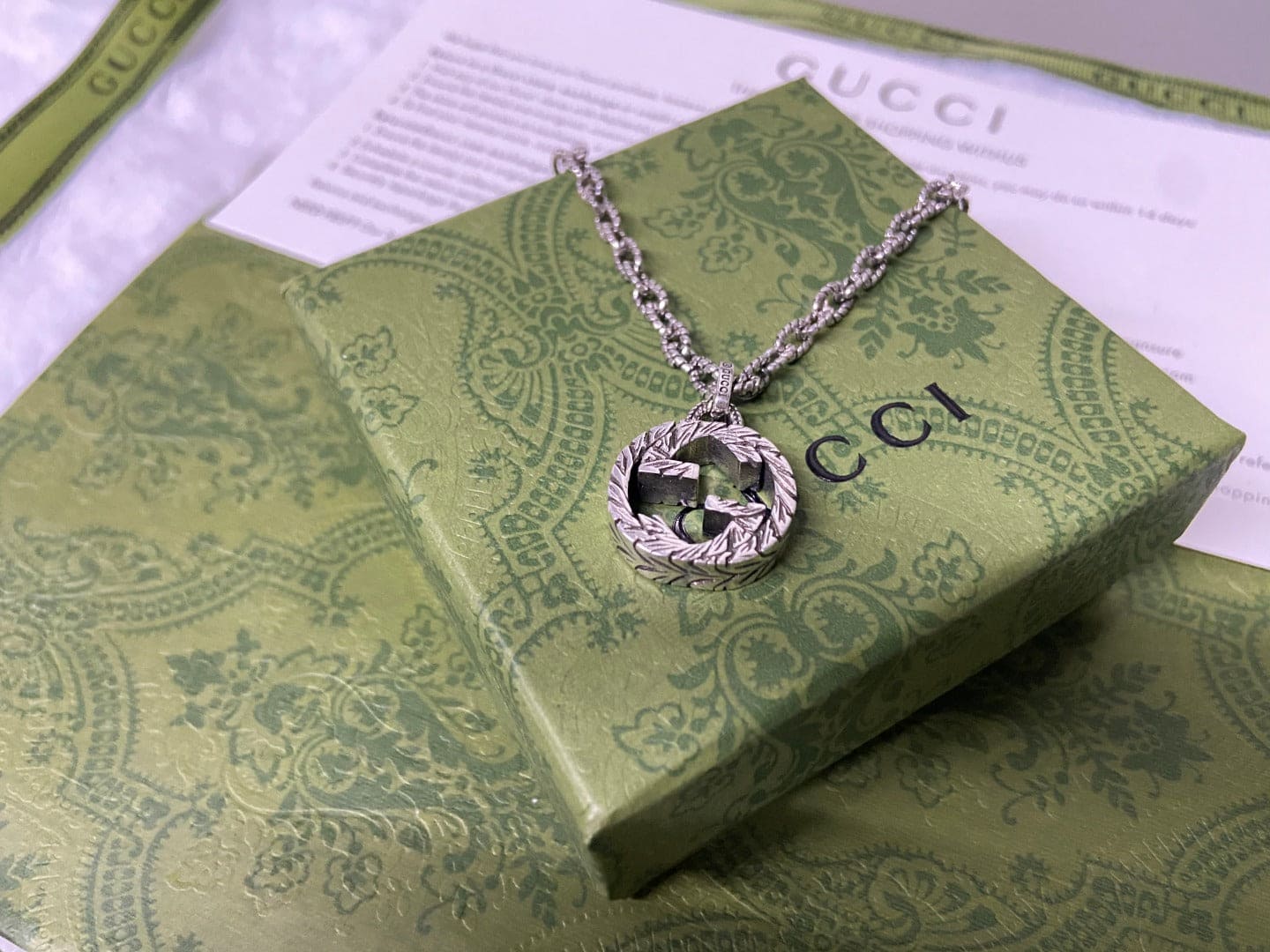Gucci Interlocking G Pendant Necklace