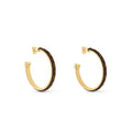 18K Louis Vuitton Monogram Hoop Earrings