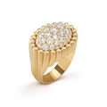 18K Van Cleef & Arpels Perlee Diamond Ring