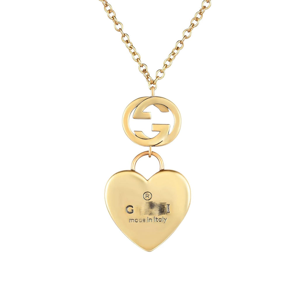18K Gucci Heart Pendant Necklace