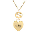 18K Gucci Heart Pendant Necklace