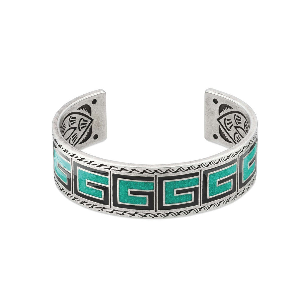 Gucci Cube Green Wide Bracelet