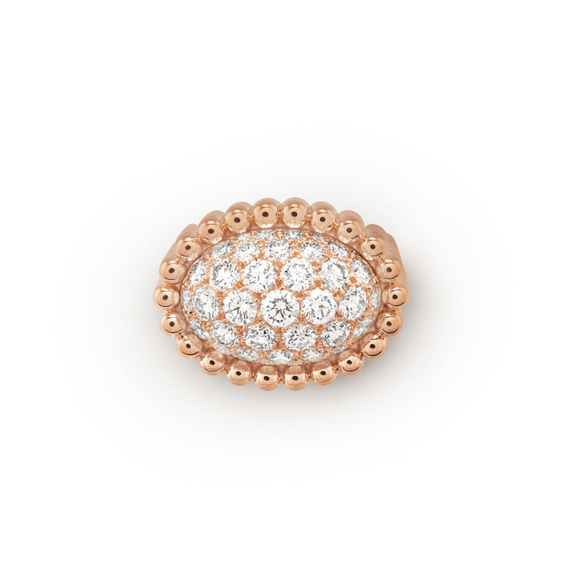 18K Van Cleef & Arpels Perlee Diamond Ring