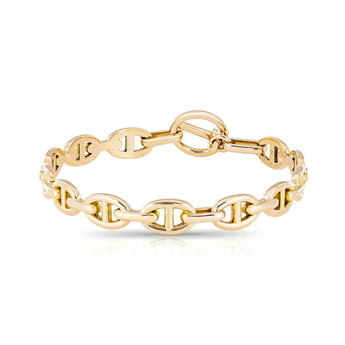 18K Chaine D'ancre Hermes Bracelet