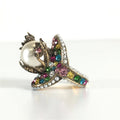 18K Gucci Multistone Pearl Ring