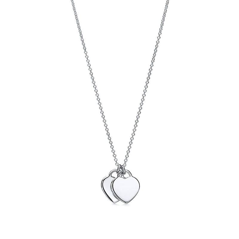 Tiffany Red Double Heart Necklaces