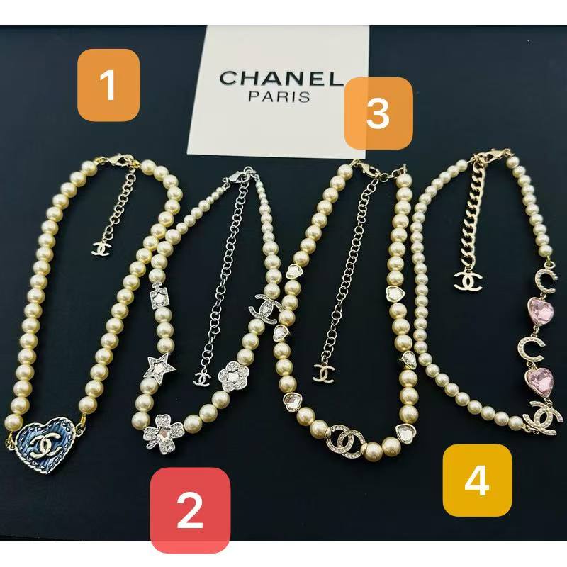 18K Chanel Pearl Choker Necklace Collection One
