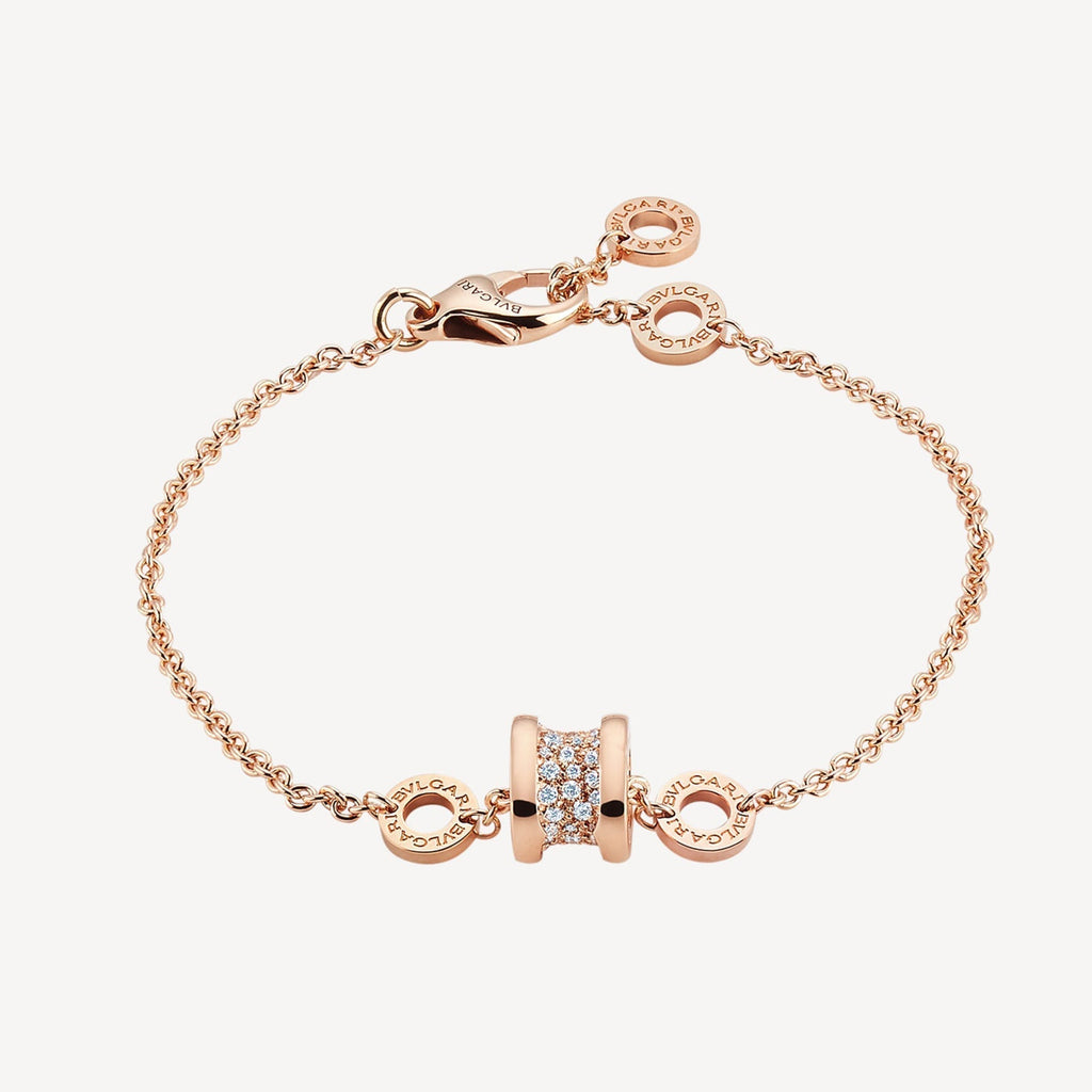 18K BVLGARI B.ZERO1 Pave Diamond Bracelet