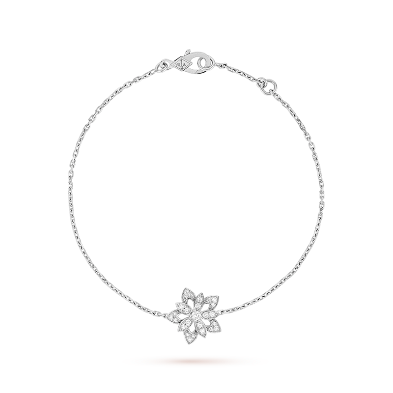 18K Van Cleef & Arpels Lotus Openwork Bracelet