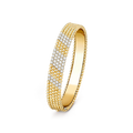 18K Van Cleef & Arpels Perlee 5 Rows Diamond Bracelet